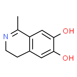 ChemSpider 2D Image | 1-Methyl-3,4-dihydro-6,7-isoquinolinediol | C10H11NO2