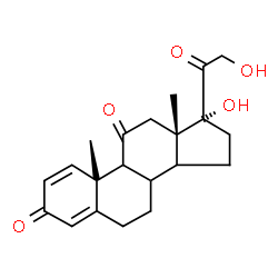 ChemSpider 2D Image | (8xi,9xi,10alpha,14xi,17alpha)-17,21-Dihydroxypregna-1,4-diene-3,11,20-trione | C21H26O5