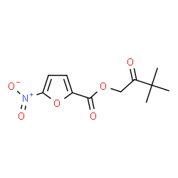 ChemSpider 2D Image | 3,3-Dimethyl-2-oxobutyl 5-nitro-2-furoate | C11H13NO6