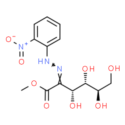 ChemSpider 2D Image | Methyl (2Z,3R,4S,5R)-3,4,5,6-tetrahydroxy-2-[(2-nitrophenyl)hydrazono]hexanoate | C13H17N3O8