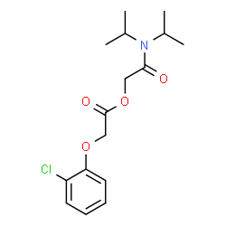 ChemSpider 2D Image | 2-(Diisopropylamino)-2-oxoethyl (2-chlorophenoxy)acetate | C16H22ClNO4
