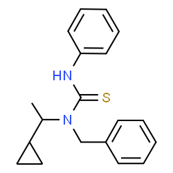 ChemSpider 2D Image | 1-Benzyl-1-(1-cyclopropylethyl)-3-phenylthiourea | C19H22N2S