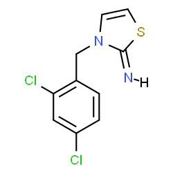 ChemSpider 2D Image | (2Z)-3-(2,4-Dichlorobenzyl)-1,3-thiazol-2(3H)-imine | C10H8Cl2N2S