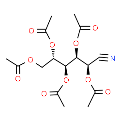 ChemSpider 2D Image | (1R,2S,3S,4S)-4,5-Diacetoxy-1-cyano-1,2,3-pentanetriyl triacetate | C16H21NO10