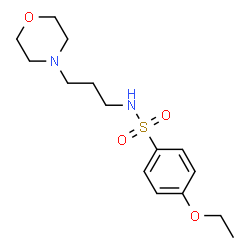 ChemSpider 2D Image | 4-Ethoxy-N-[3-(4-morpholinyl)propyl]benzenesulfonamide | C15H24N2O4S