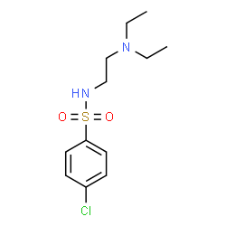 ChemSpider 2D Image | 4-Chloro-N-[2-(diethylamino)ethyl]benzenesulfonamide | C12H19ClN2O2S