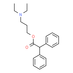 ChemSpider 2D Image | 3-(Diethylamino)propyl diphenylacetate | C21H27NO2