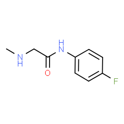 ChemSpider 2D Image | N-(4-Fluorophenyl)-N~2~-methylglycinamide | C9H11FN2O