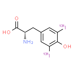 ChemSpider 2D Image | DIOTYROSINE I-131 | C9H9131I2NO3