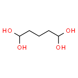 ChemSpider 2D Image | 1,1,5,5-Pentanetetrol | C5H12O4
