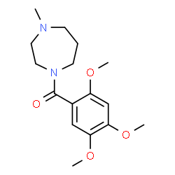 ChemSpider 2D Image | (4-Methyl-1,4-diazepan-1-yl)(2,4,5-trimethoxyphenyl)methanone | C16H24N2O4