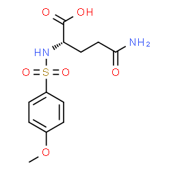 ChemSpider 2D Image | N~2~-[(4-Methoxyphenyl)sulfonyl]-L-glutamine | C12H16N2O6S