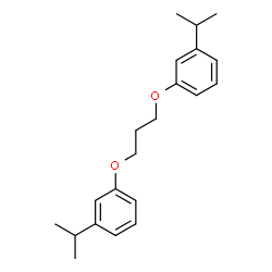 ChemSpider 2D Image | 1,1'-[1,3-Propanediylbis(oxy)]bis(3-isopropylbenzene) | C21H28O2