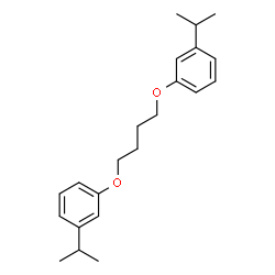 ChemSpider 2D Image | 1,1'-[1,4-Butanediylbis(oxy)]bis(3-isopropylbenzene) | C22H30O2