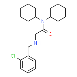 ChemSpider 2D Image | N~2~-(2-Chlorobenzyl)-N,N-dicyclohexylglycinamide | C21H31ClN2O