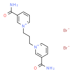 ChemSpider 2D Image | 1,1'-(1,3-Propanediyl)bis(3-carbamoylpyridinium) dibromide | C15H18Br2N4O2