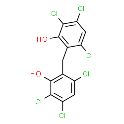 ChemSpider 2D Image | 2,2'-Methylenebis(3,5,6-trichlorophenol) | C13H6Cl6O2