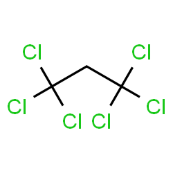 ChemSpider 2D Image | 1,1,1,3,3,3-Hexachloropropane | C3H2Cl6