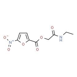 ChemSpider 2D Image | 2-(Ethylamino)-2-oxoethyl 5-nitro-2-furoate | C9H10N2O6