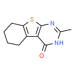 ChemSpider 2D Image | 2-methyl-5,6,7,8-tetrahydro[1]benzothieno[2,3-d]pyrimidin-4(1H)-one | C11H12N2OS