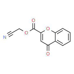 ChemSpider 2D Image | Cyanomethyl 4-oxo-4H-chromene-2-carboxylate | C12H7NO4