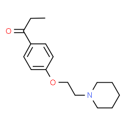 ChemSpider 2D Image | 1-{4-[2-(1-Piperidinyl)ethoxy]phenyl}-1-propanone | C16H23NO2
