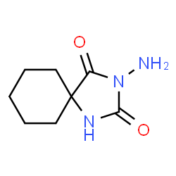 ChemSpider 2D Image | 3-Amino-1,3-diazaspiro[4.5]decane-2,4-dione | C8H13N3O2