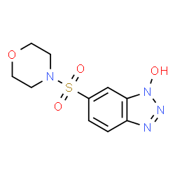 ChemSpider 2D Image | 6-(Morpholine-4-sulfonyl)-benzotriazol-1-ol | C10H12N4O4S