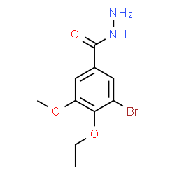 ChemSpider 2D Image | 3-Bromo-4-ethoxy-5-methoxybenzohydrazide | C10H13BrN2O3