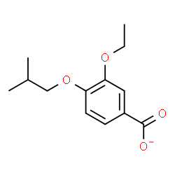 ChemSpider 2D Image | 3-Ethoxy-4-isobutoxybenzoate | C13H17O4