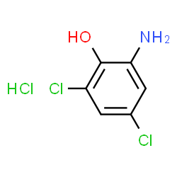 ChemSpider 2D Image | 2-amino-4,6-dichlorophenol hydrochloride | C6H6Cl3NO