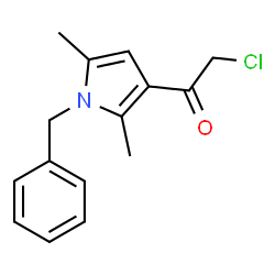 ChemSpider 2D Image | 1-(1-Benzyl-2,5-dimethyl-1H-pyrrol-3-yl)-2-chloroethanone | C15H16ClNO
