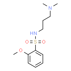 ChemSpider 2D Image | N-[3-(Dimethylamino)propyl]-2-methoxybenzenesulfonamide | C12H20N2O3S