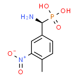 ChemSpider 2D Image | [(S)-Amino(4-methyl-3-nitrophenyl)methyl]phosphonic acid | C8H11N2O5P
