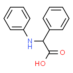 ChemSpider 2D Image | Anilino(phenyl)acetic acid | C14H13NO2