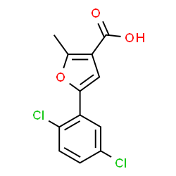 ChemSpider 2D Image | 5-(2,5-Dichlorophenyl)-2-methyl-3-furoic acid | C12H8Cl2O3