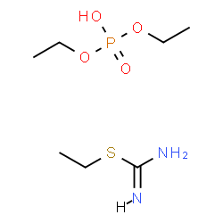 ChemSpider 2D Image | S-Ethylisothiuronium diethyl phosphate | C7H19N2O4PS