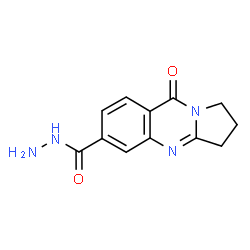 ChemSpider 2D Image | 9-Oxo-1,2,3,9-tetrahydropyrrolo[2,1-b]quinazoline-6-carbohydrazide | C12H12N4O2