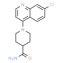 ChemSpider 2D Image | 1-(7-Chloro-4-quinolinyl)-4-piperidinecarboxamide | C15H16ClN3O