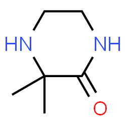 ChemSpider 2D Image | 3,3-Dimethylpiperazin-2-on | C6H12N2O