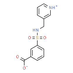 ChemSpider 2D Image | 3-[(3-Pyridiniumylmethyl)sulfamoyl]benzoate | C13H12N2O4S