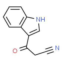 ChemSpider 2D Image | 3-cyanoacetylindole | C11H8N2O