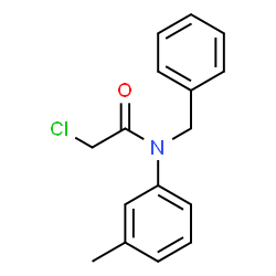 ChemSpider 2D Image | N-Benzyl-2-chloro-N-(3-methylphenyl)acetamide | C16H16ClNO