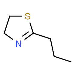 ChemSpider 2D Image | thiazole, 4,5-dihydro-2-propyl | C6H11NS