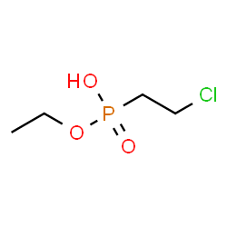 ChemSpider 2D Image | Ethyl hydrogen (2-chloroethyl)phosphonate | C4H10ClO3P