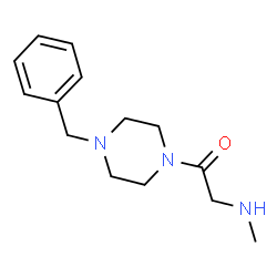 ChemSpider 2D Image | 1-(4-Benzyl-1-piperazinyl)-2-(methylamino)ethanone | C14H21N3O