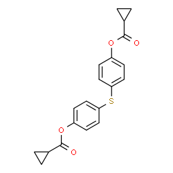 ChemSpider 2D Image | Sulfanediyldi-4,1-phenylene dicyclopropanecarboxylate | C20H18O4S