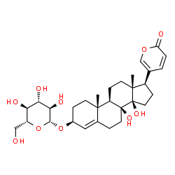 ChemSpider 2D Image | (3beta)-3-(beta-D-Glucopyranosyloxy)-8,14-dihydroxybufa-4,20,22-trienolide | C30H42O10