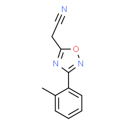 ChemSpider 2D Image | [3-(2-Methylphenyl)-1,2,4-oxadiazol-5-yl]acetonitrile | C11H9N3O