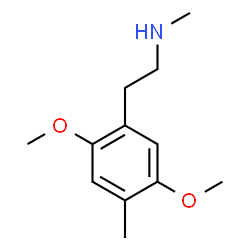 ChemSpider 2D Image | 2-(2,5-Dimethoxy-4-methylphenyl)-N-methylethanamine | C12H19NO2